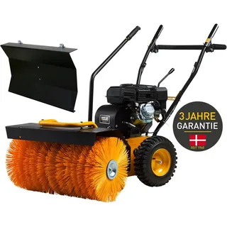 TEXAS Kehrmaschine Benzin mit Schneeschild Schneefräse Handy Sweep 650TG 212ccm