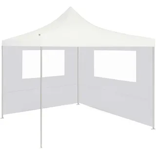 vidaXL Pavillon-Seitenwand mit Fenstern 4x2 m Weiß