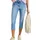 3/4 Slim Leg Jeans im Casual Fit Light Blue Washed 36