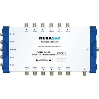 Megasat 0600205 SAT Multischalter 5 Eingänge 12