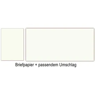 LYSCO Briefpapier SET GOHRSMÜHLE Premium Briefpapier DIN A4 + GOHRSMÜHLE Briefumschlag, Umschläge gefüttert, Rechteck-Verschluss, creme ohne Wasserzeichen weiß