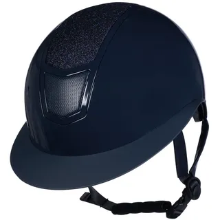 HKM Herren Shiny Diamond Reithelm, dunkelblau S