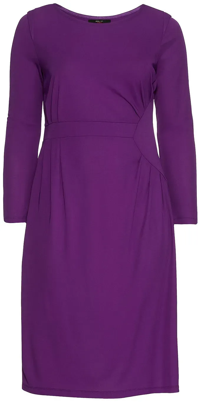Jerseykleid mit Faltendetails - lila - 52