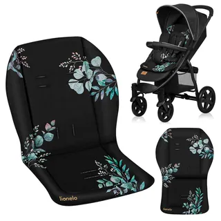 lionelo SEATLINER Universelle Kinderwagenmatratze, beidseitig wasserabweisendes Material, kompatibel mit den meisten Kinderwagen, weiche Kinderwageneinlage