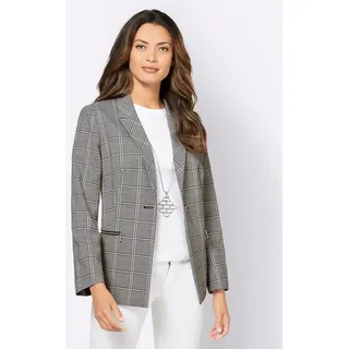 CREATION L Blazer in schwarz-weiß-kariert | Gr.: 42