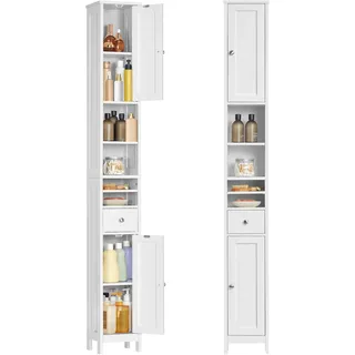 VASAGLE Badschrank, mit verstellbaren Ablagen, und offenen