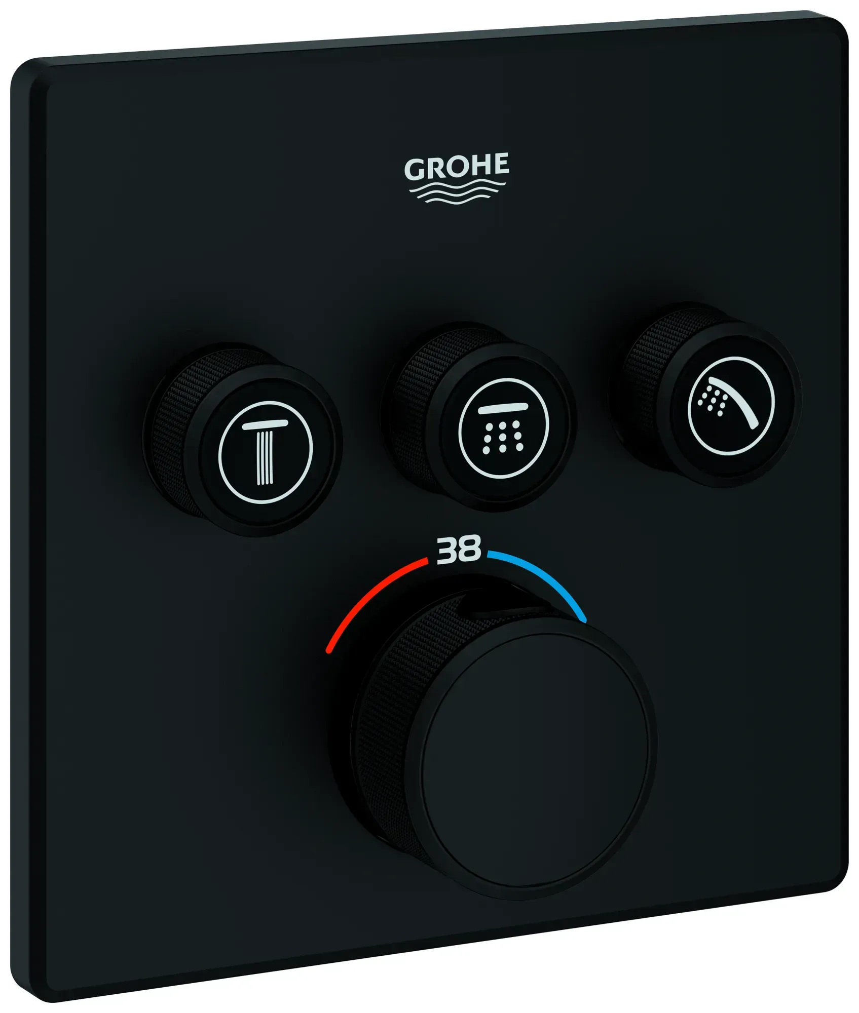Grohe Unterputz-Armatur „Grohtherm SmartControl“ in phantom black