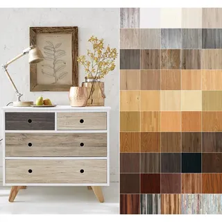 14,28€/m2 Klebefolie in Holz-Optik inkl. Rakel & eBook I versch. Dekore & Maße I Selbstklebende Folie Holz für Möbel Küche Tür & Deko I Möbelfolie Holzdekor (Sonoma Eiche - Hell, 210 x 90cm)