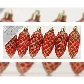 inges magic & goodz Magic: & Goodz 6 Zapfen Weihnachtskugeln Rot