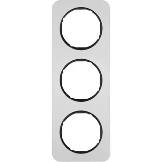 Berker 10132184 Rahmen 3-fach R.1, Alu/schwarz