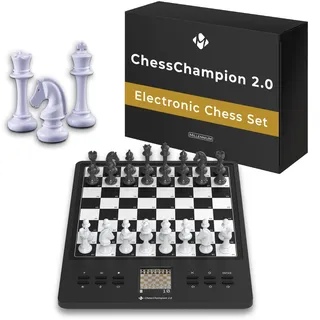 MILLENNIUM M808 ChessChampion 2.0– Dein Smarter Schachtrainer mit Tipps, Zugvorschlägen & Mini-Spielen – Perfekt für Einsteiger & Kinder, 21cm Spielfläche