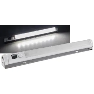 ChiliTec LED Unterbauleuchte mit Bewegungsmelder Batteriebet., 9 SMD LEDs, 80lm, weiß