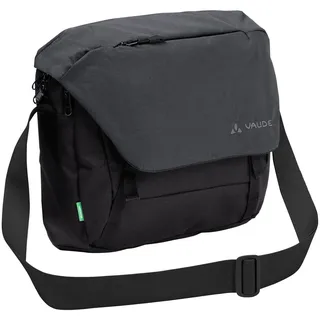 VAUDE Umhängetasche ROM S III Schwarz, hochwertige Messenger Bag Herren & Damen aus recyceltem PET, wasserabweisende Schultertasche mit Notebook-Fach ideal für den urbanen Alltag