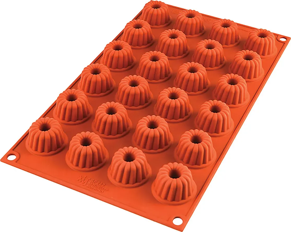Sf232 Mini Gugelhopf Form für 24 Mini-Cupcakes mit Loch