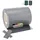 PVC Sichtschutzstreifen 0,19 x 35 m hellgrau inkl. Befestigungsklemmen 30 St.