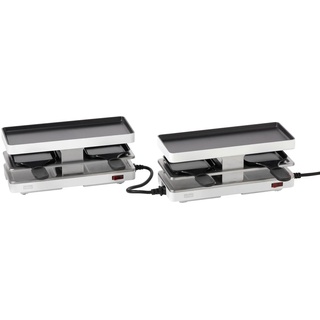 Stöckli Raclette Twinboard Set weiss- für 4 Personen