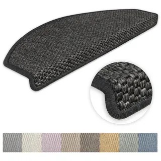 Kettelservice-Metzker Stufenmatten Göteborg Halbrund I in verschiedenen Setvarianten I 65x24x4cm I Anthrazit 1 Stück