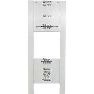 a-TroniX Standsäule für Wallbox Edelstahl weiß