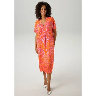 Aniston CASUAL Sommerkleid, mit extravagantem, grafischen Druck, bunt