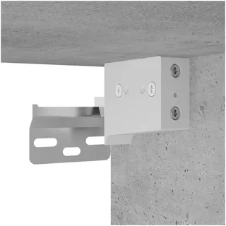 vidaXL Badmöbel-Set Betongrau 2-tlg. Holzwerkstoff