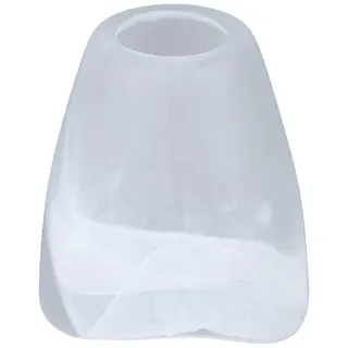 Home4Living Lampenschirm Lampenglas Ø 109mm Weiß Blütenform Alabasterglas, Dekorativ weiß