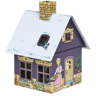 Crottendorfer Räucherkerzen Crottendorfer Räucherhaus Metall inkl. Räucherkerzenhalter-für Räucherkerzen Gr. M - Maße:7,2x7,8x9,8cm - Motiv:Weihnachtsbäckerei - Made in Germany