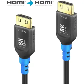 PureLink AOC HDMI Kabel 15 m Blau/Schwarz