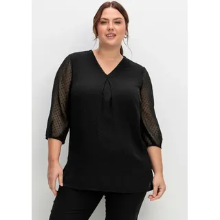 sheego Tunika in schwarz | Gr.: 42
