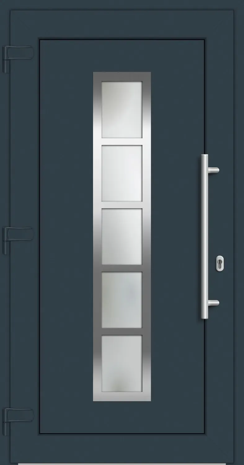 AKTION Aluminium-Kunststoff Haustür nach Maß "LOTTE" 71 mm Anthrazit RAL 7016 außen öffnend DIN links