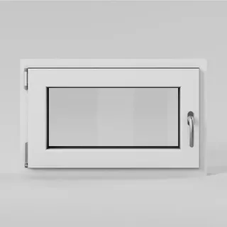 Solid Elements Kellerfenster  (B x H: 80 x 50 cm, DIN Anschlag: Links, Weiß)