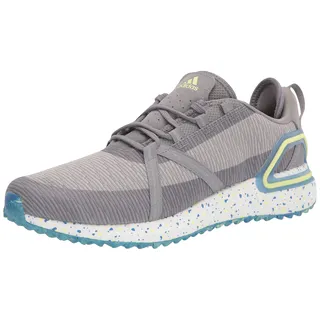 adidas Herren Solarthon Spikes Golfschuh, Grau Three/Pulse Yellow/Grey Two, 44 2/3 EU - 44 2/3 EU