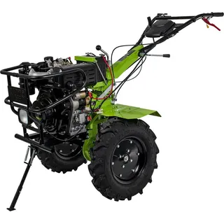 Diesel-Einachsschlepper 12 PS 4T Direktantrieb Fräsen und Doppelhäufler VITO