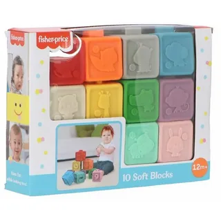 Fisher-Price® Motorikwürfel Baby Softblocks – 10-teiliges Set für sicheres Spielvergnügen, (10-tlg)