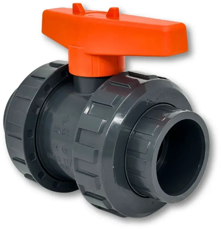 Praher 2-Wege Kugelhahn Typ S6 Ø 50mm PVC Klebeanschluss,Praher 2-Wege Kugelhahn Typ S6 Ø 50mm PVC Klebeanschluss