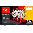 TCL Mini-LED-Fernseher "75C61KSX2", Energieeffizienz: E (A-G), schwarz, 75, Fernseher, 4K HDR, AiPQ, Game Master, Smart TV, Apple TV, Multi-HDR, Dolby Vision