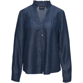 s.Oliver Schwarz Label Bluse - 44