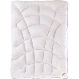 Paradies Bettdecke 155x220 "Runa Bio", besonders kuschelig und voluminös, Ganzjahresdecke - Weiß