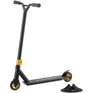Vevor Stunt Scooter, komplette Trick-Scooter für Kinder im Alter von 11–13 Jahren, Teenager, Jungen und Mädchen, Freestyle-Street-Rider für Fortgeschrittene und Anfänger, leichtes Deck Schwarz