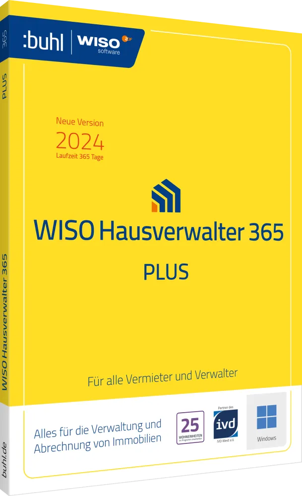 WISO Hausverwalter 365 Start | für Windows | Finanz-Software