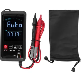 Hy128c Intelligentes Digitalmultimeter Mit Touchscreen – Frequenz- Und Temperaturmessung – Schwarz