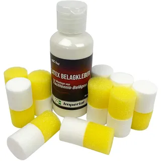 Imperial Latex Belagkleber A+ 60 ml | Kleber für Tischtennis Beläge | Lösungsmittelfrei | ITTF Zulassung | Inklusive 10 Montagetupfer