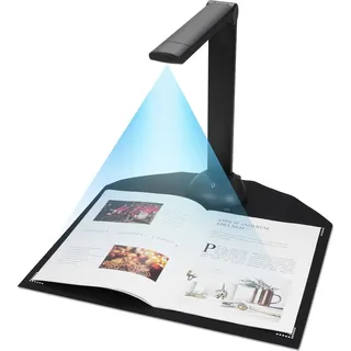 16MP Professionelle Dokumentenkamera Buchscanner Faltbarer OCR A3 A4 Dokumentenscanner mit LED-Fülllicht Unterstützung Mehrsprachige, für Windows