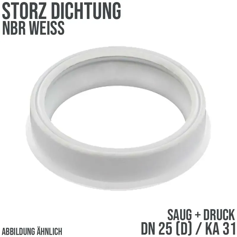 Dichtung STORZ  D DN 25 KA 31 Kupplung (Saug/Druck) NBR weiß