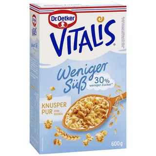 Dr. Oetker Vitalis Knusper Pur weniger süß Müsli 600,0 g