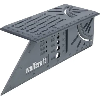 WOLFCRAFT 3D-Gehrungswinkel 45° und 90° als Streichmaß für paralle Linien 3D-Gehrungswinkel - Wolfcraft