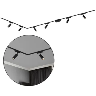 B.K.Licht Briloner Luxtrail Komplettset, 6x LED Spots, L-Form, Schwarz