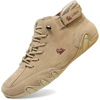 Generisch Alpaca Barfuss Schuhe Herren Ergonomischer Sommer Barfußschuhe Paar Wasserdicht & Schmerzlindernder Leder-Barfußschuh Atmungsaktive Orthopädische Barfuss Bergxperten Schuhe Damen - 39 EU