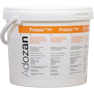 Adozan Protein +Hot | Protein Pulver Hitzebeständig bis 100°C | Eiweißpulver Ohne Zucker, Fett & Geschmack | Leicht Löslich, Geschmacksneutral Eiweiß für Speisen, Backen, Kochen, Getränke | 3kg
