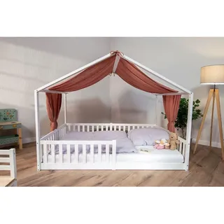 tiSsi tiSsi® Baldachin Musselin für Hausbetten 120-140x200 cm Mokka, | Gr.: onesize
