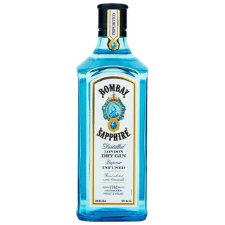 Bombay Sapphire Distilled Premium London Dry Gin, 40% Vol., 70 cl/700 ml, per Dampfinfusion hergestellt mit 10 erlesenen exotischen Botanicals, ideal für die Hausbar und als Geschenk ab 18